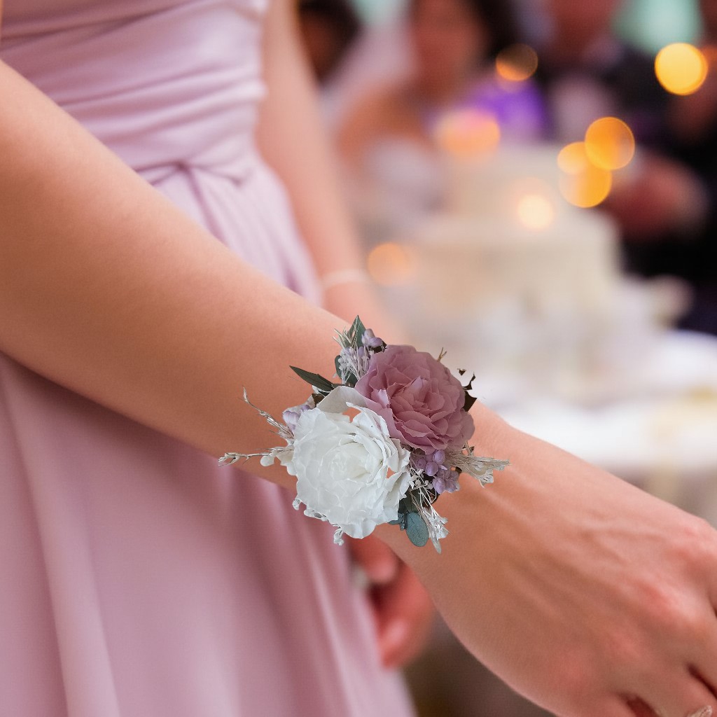Pulsera preservada rosa