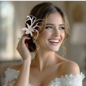 Horquilla lili con plumas