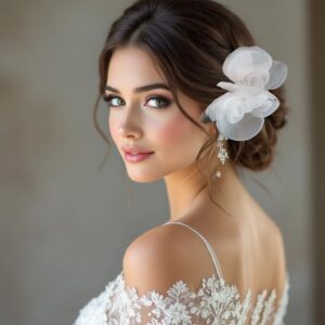 Tocado de organza