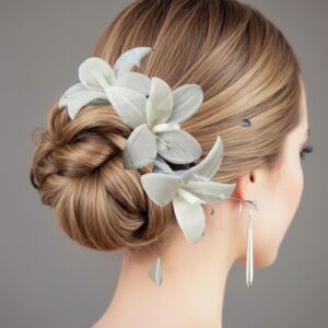 Tocado de Flores de Organza
